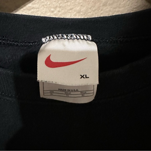 Nike Y2K White Tag Black Small Swoosh Sweatshirt - Picture 3 of 3
